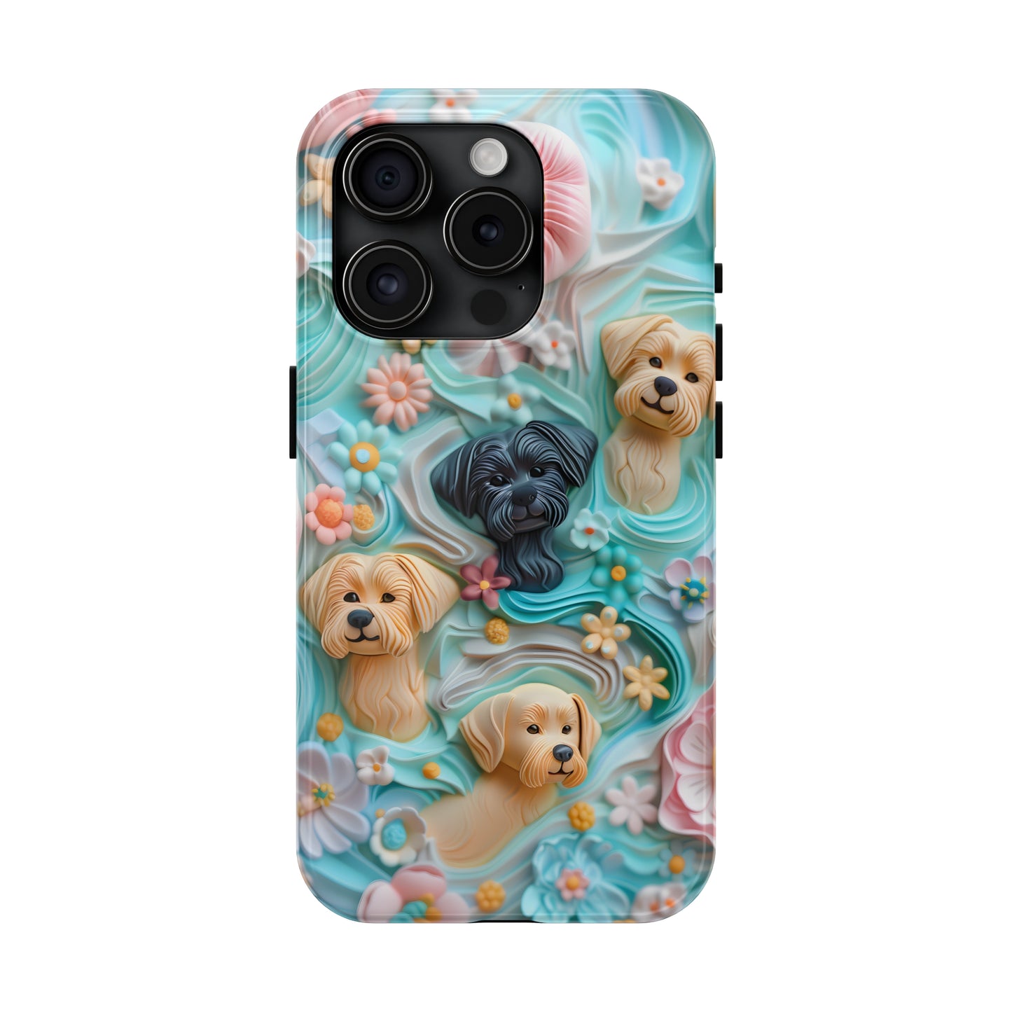 Pastel Frosting Design Dog iPhone Case - Tough Case - Pets on Merch