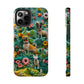 Dogs and Flowers 3D Yarn and Thread Design Dog iPhone Case - Tough Case - Pets on Merch