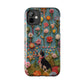 Dog and Flowers 3D Embroidered Design Dog iPhone Case - Tough Case - Pets on Merch