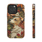 Dog and Leaves Wood Carving Design Dog iPhone Case - Tough Case - Pets on Merch