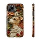 Dog and Leaves Wood Carving Design Dog iPhone Case - Tough Case - Pets on Merch