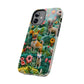 Dogs and Flowers 3D Yarn and Thread Design Dog iPhone Case - Tough Case - Pets on Merch