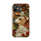 Dog and Leaves Wood Carving Design Dog iPhone Case - Tough Case - Pets on Merch