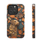 Dog and Autumn Leaves Wood Carving Design Dog iPhone Case - Tough Case - Pets on Merch