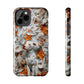 Dog and Leaves Paper Sculpture Design Dog iPhone Case - Tough Case - Pets on Merch