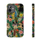 Dogs and Flowers Whimsical Colorful Design Dog iPhone Case - Tough Case - Pets on Merch