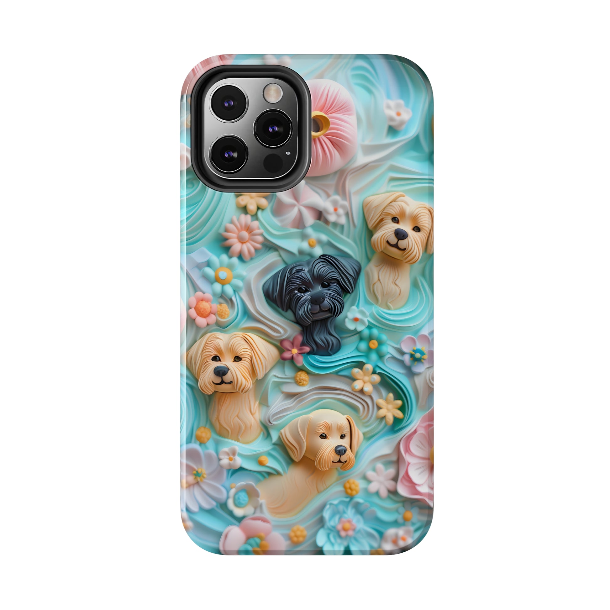 Pastel Frosting Design Dog iPhone Case - Tough Case - Pets on Merch