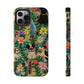 Dogs and Flowers Whimsical Colorful Design Dog iPhone Case - Tough Case - Pets on Merch