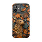 Dog and Autumn Leaves Wood Carving Design Dog iPhone Case - Tough Case - Pets on Merch