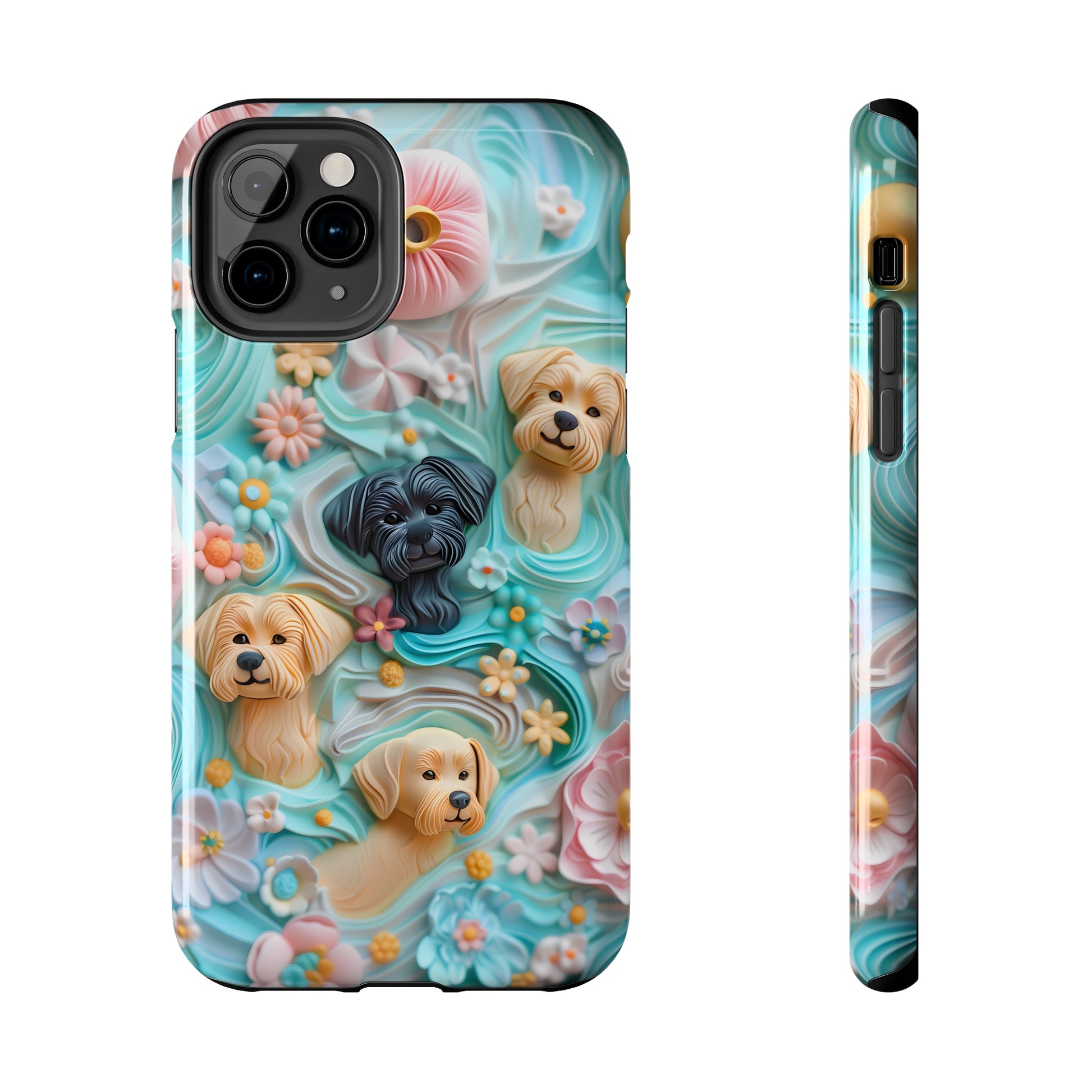 Pastel Frosting Design Dog iPhone Case - Tough Case - Pets on Merch