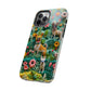 Dogs and Flowers 3D Yarn and Thread Design Dog iPhone Case - Tough Case - Pets on Merch