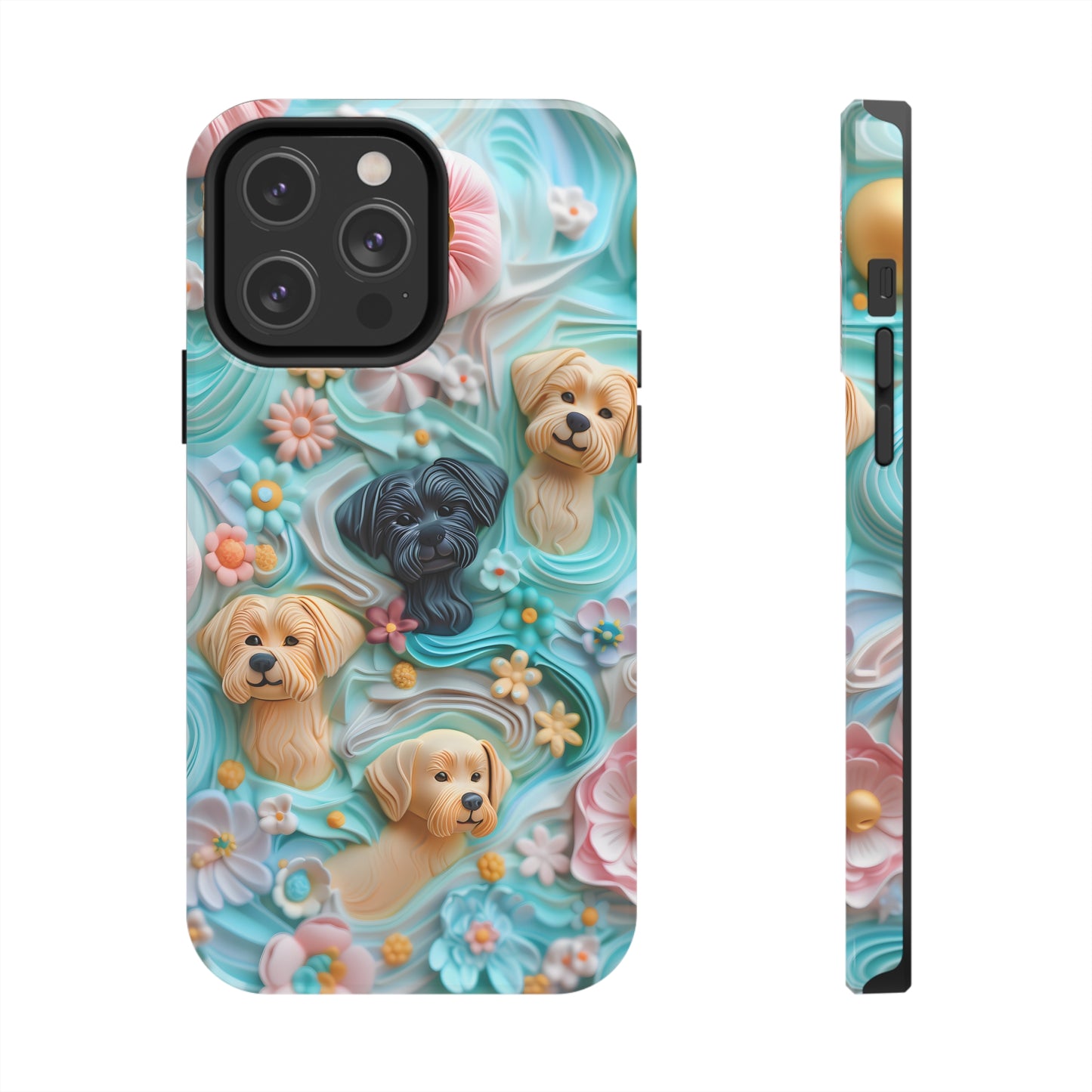 Pastel Frosting Design Dog iPhone Case - Tough Case - Pets on Merch