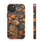 Dog and Autumn Leaves Wood Carving Design Dog iPhone Case - Tough Case - Pets on Merch