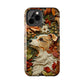 Dog and Leaves Wood Carving Design Dog iPhone Case - Tough Case - Pets on Merch