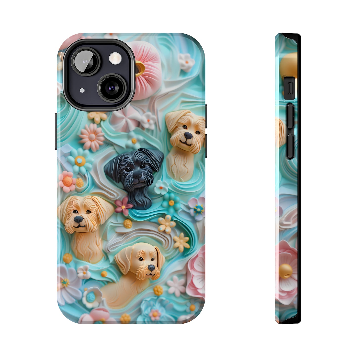 Pastel Frosting Design Dog iPhone Case - Tough Case - Pets on Merch