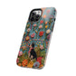 Dog and Flowers 3D Embroidered Design Dog iPhone Case - Tough Case - Pets on Merch