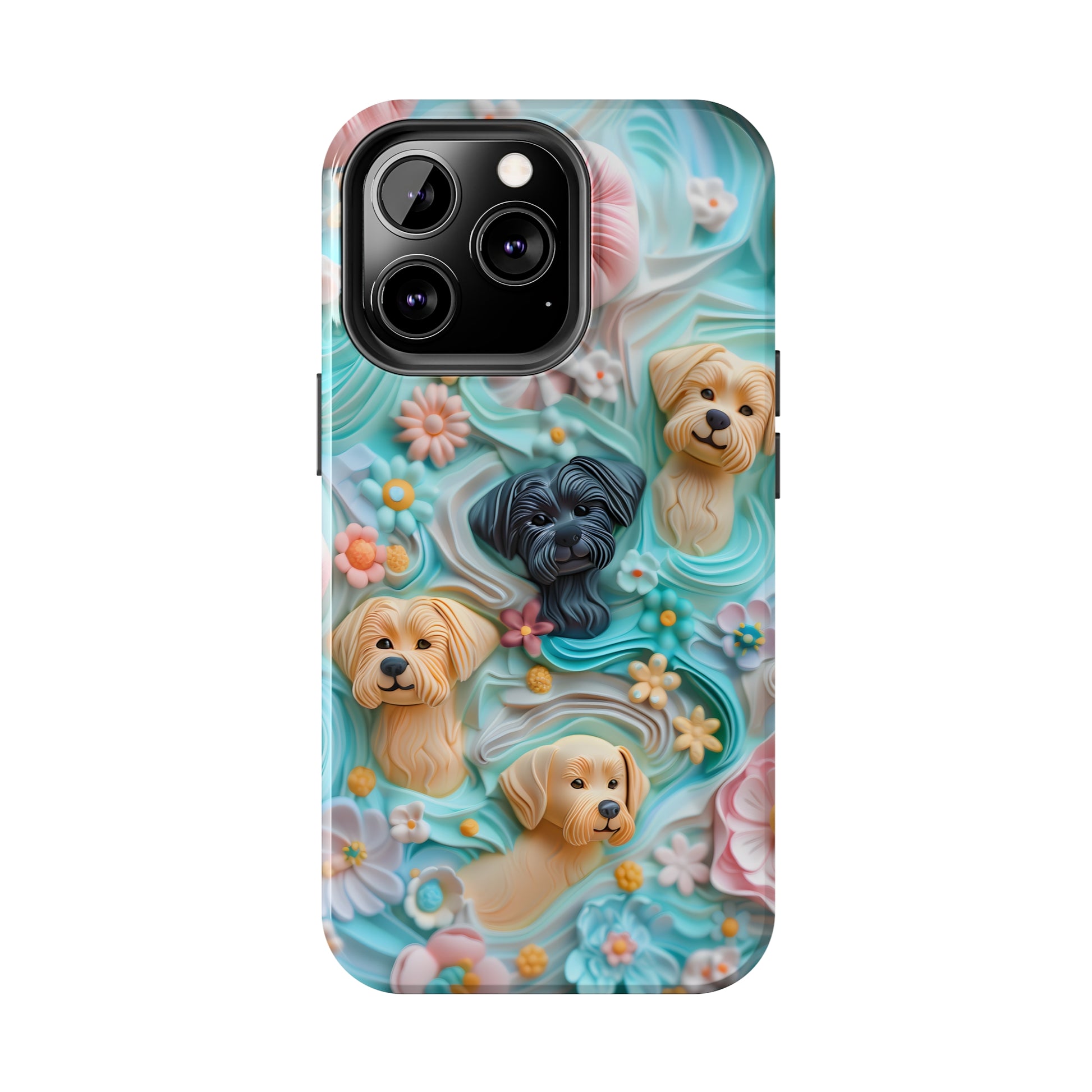 Pastel Frosting Design Dog iPhone Case - Tough Case - Pets on Merch