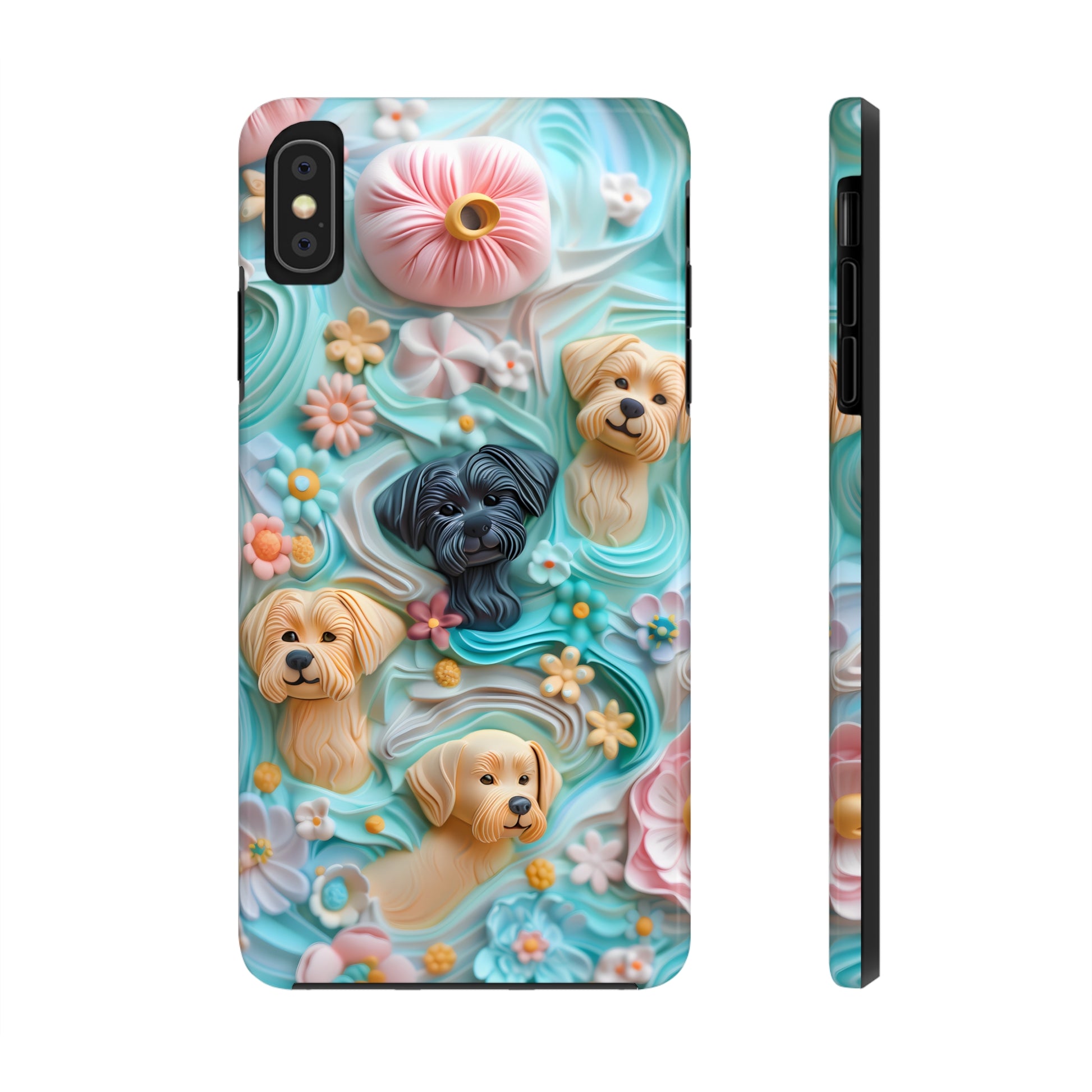 Pastel Frosting Design Dog iPhone Case - Tough Case - Pets on Merch