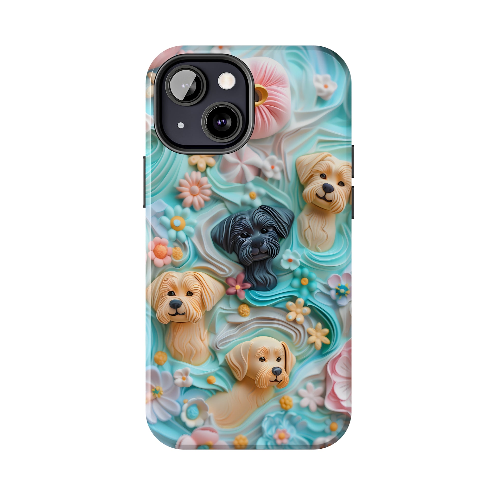 Pastel Frosting Design Dog iPhone Case - Tough Case - Pets on Merch