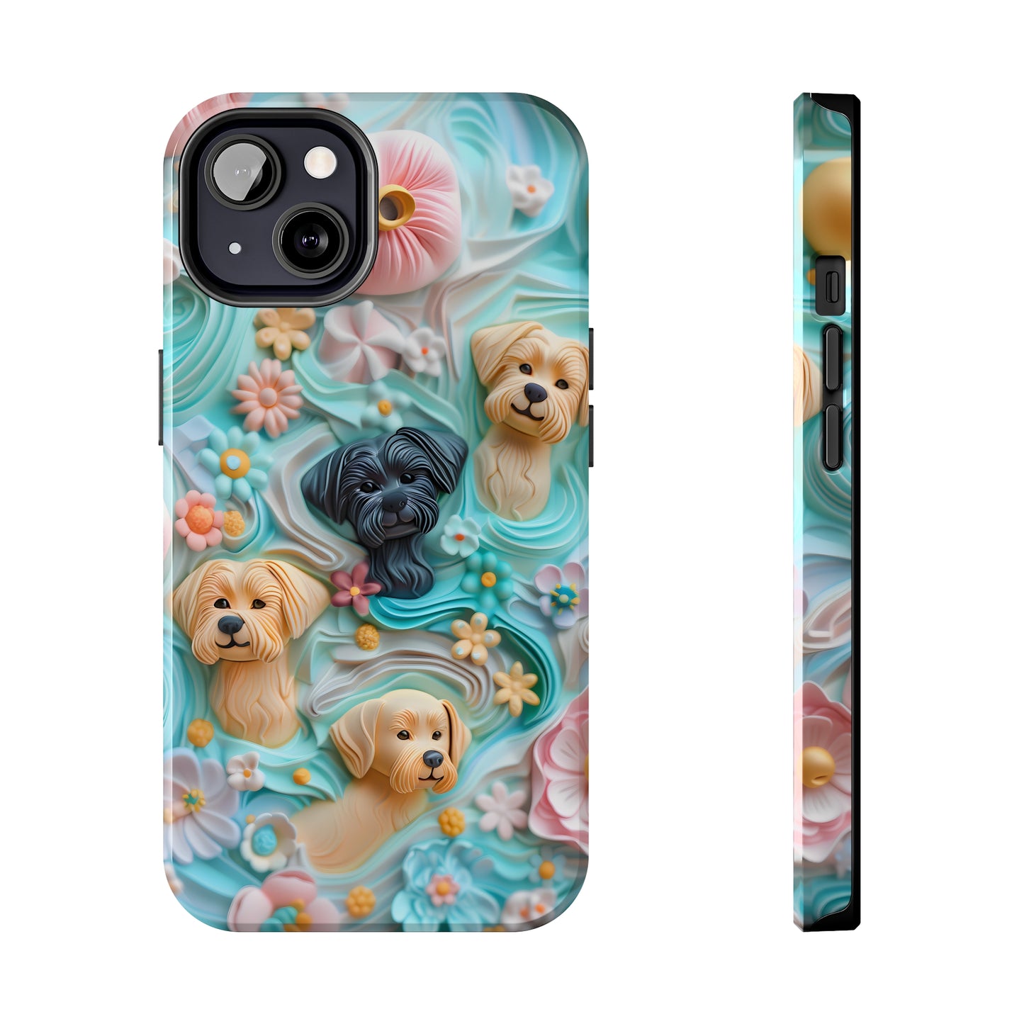 Pastel Frosting Design Dog iPhone Case - Tough Case - Pets on Merch