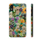 Dogs and Flowers Colorful Yarn and Fabric Design Dog iPhone Case - Tough Case - Pets on Merch