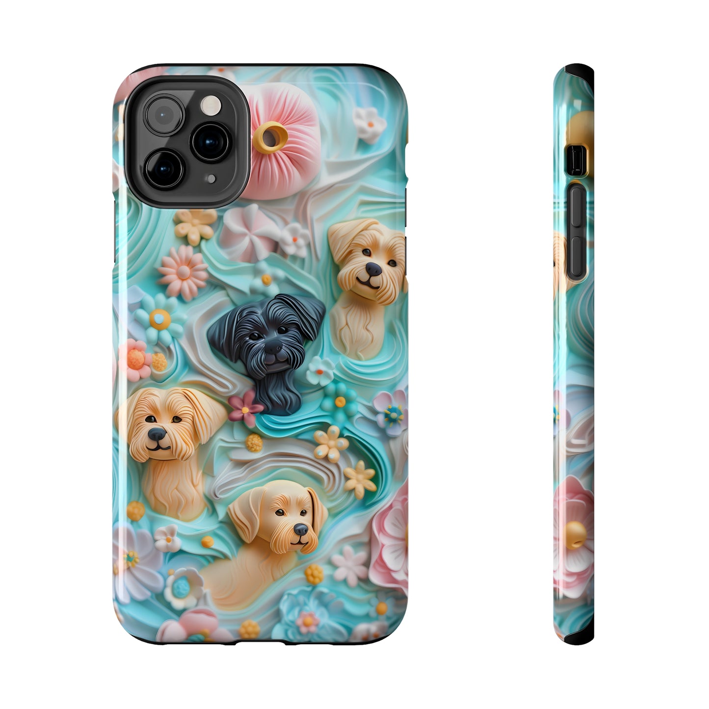 Pastel Frosting Design Dog iPhone Case - Tough Case - Pets on Merch