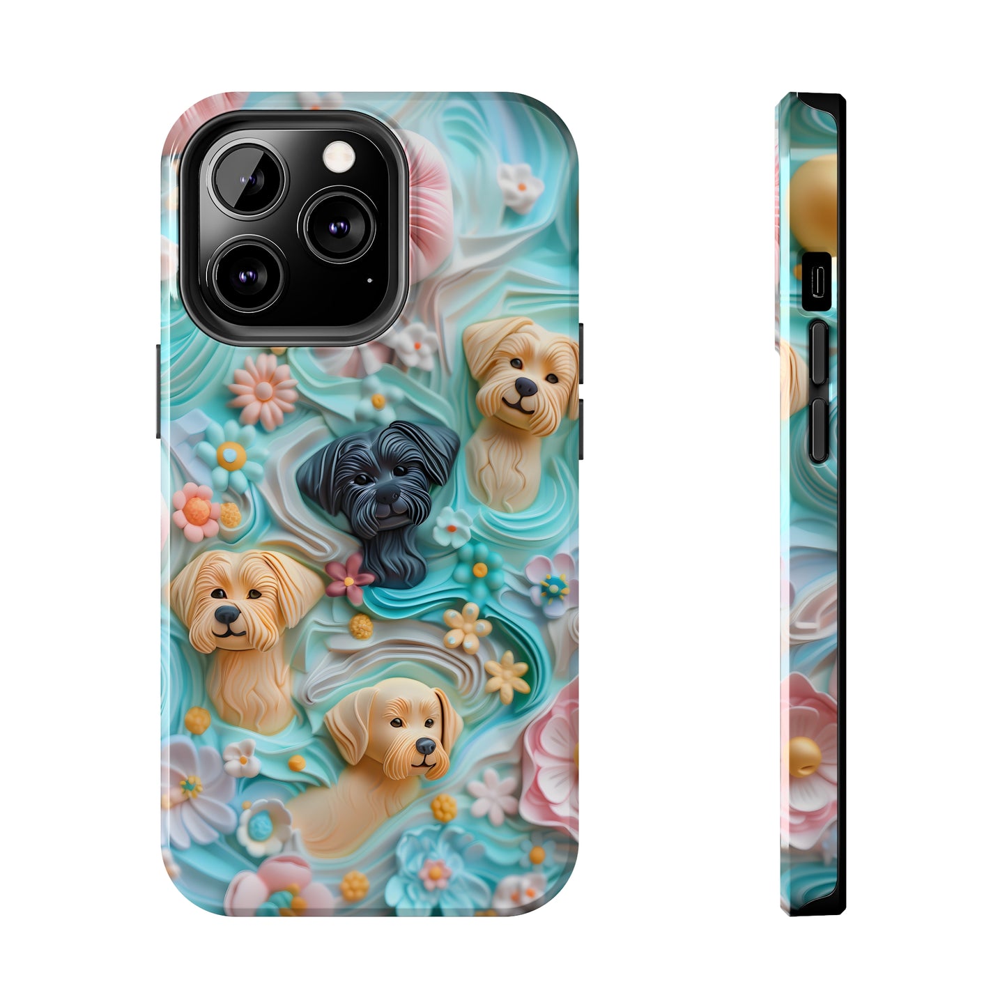 Pastel Frosting Design Dog iPhone Case - Tough Case - Pets on Merch