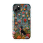 Dog and Flowers 3D Embroidered Design Dog iPhone Case - Tough Case - Pets on Merch