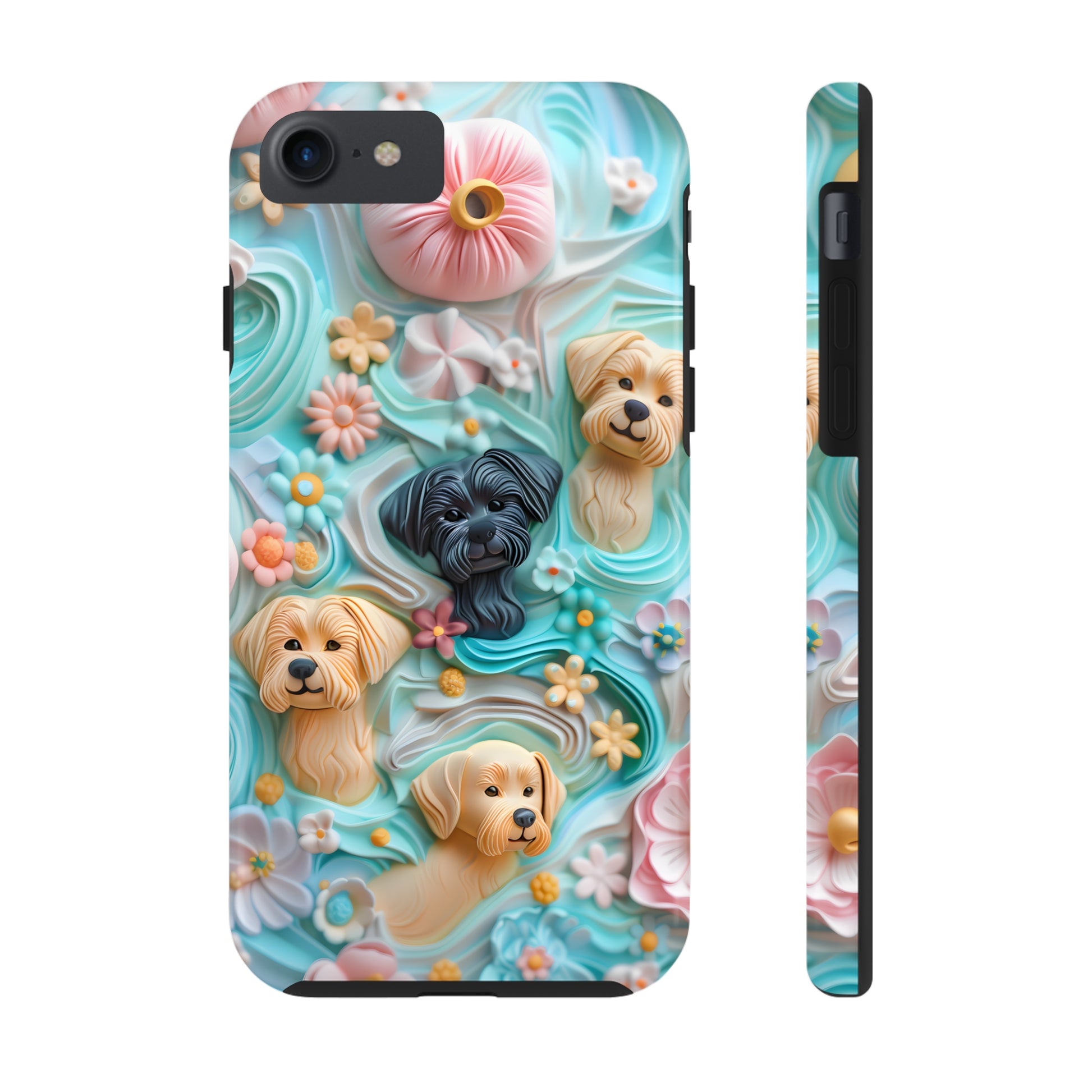 Pastel Frosting Design Dog iPhone Case - Tough Case - Pets on Merch