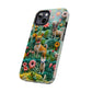 Dogs and Flowers 3D Yarn and Thread Design Dog iPhone Case - Tough Case - Pets on Merch