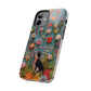 Dog and Flowers 3D Embroidered Design Dog iPhone Case - Tough Case - Pets on Merch