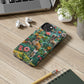 Dogs and Flowers 3D Yarn and Thread Design Dog iPhone Case - Tough Case - Pets on Merch