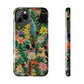 Dogs and Flowers Whimsical Colorful Design Dog iPhone Case - Tough Case - Pets on Merch