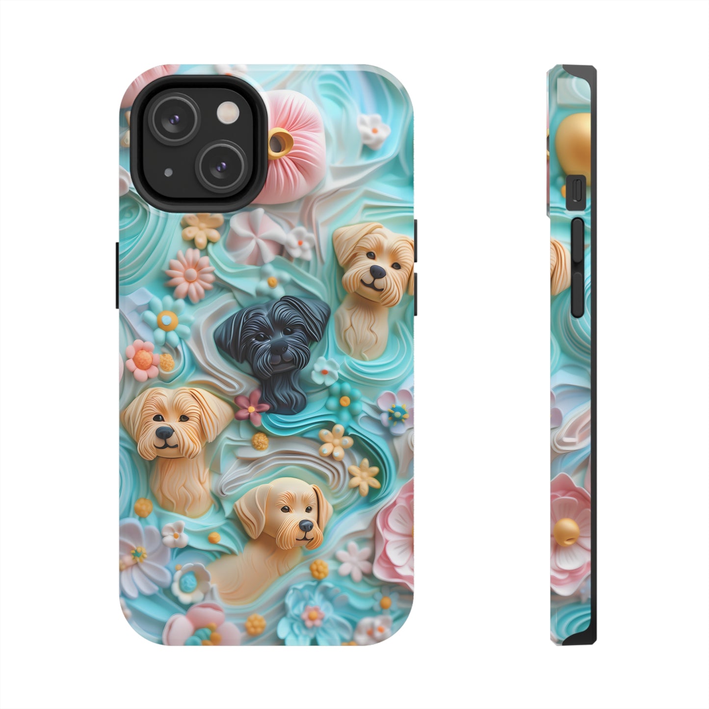 Pastel Frosting Design Dog iPhone Case - Tough Case - Pets on Merch