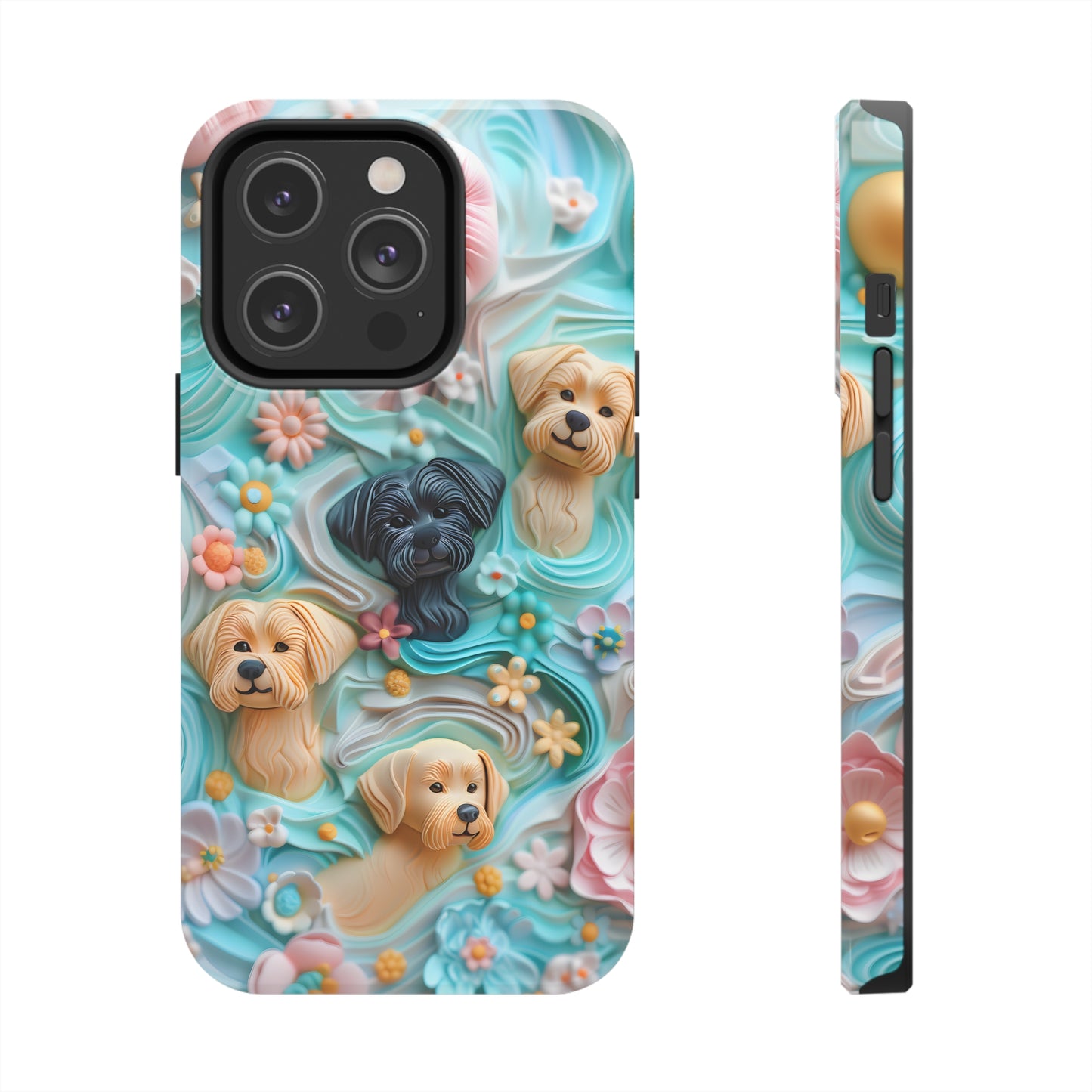 Pastel Frosting Design Dog iPhone Case - Tough Case - Pets on Merch