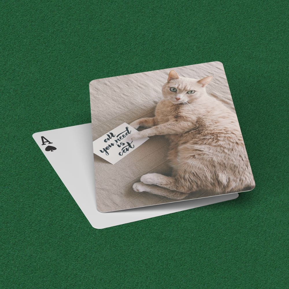 Custom Pet Photo Playing Cards