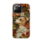 Dog and Leaves Wood Carving Design Dog iPhone Case - Tough Case - Pets on Merch dog-themed phone cases. Shop now for high-quality cases that combine style and protection. Unique 3d art graphic Pet phone case. Tough case for iPhone 15 14 13 11 12 x se xs sr 8 7 pro plus max mini. Durable 2-piece design