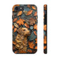 Dog and Autumn Leaves Wood Carving Design Dog iPhone Case - Tough Case - Pets on Merch