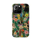 Dogs and Flowers Whimsical Colorful Design Dog iPhone Case - Tough Case - Pets on Merch