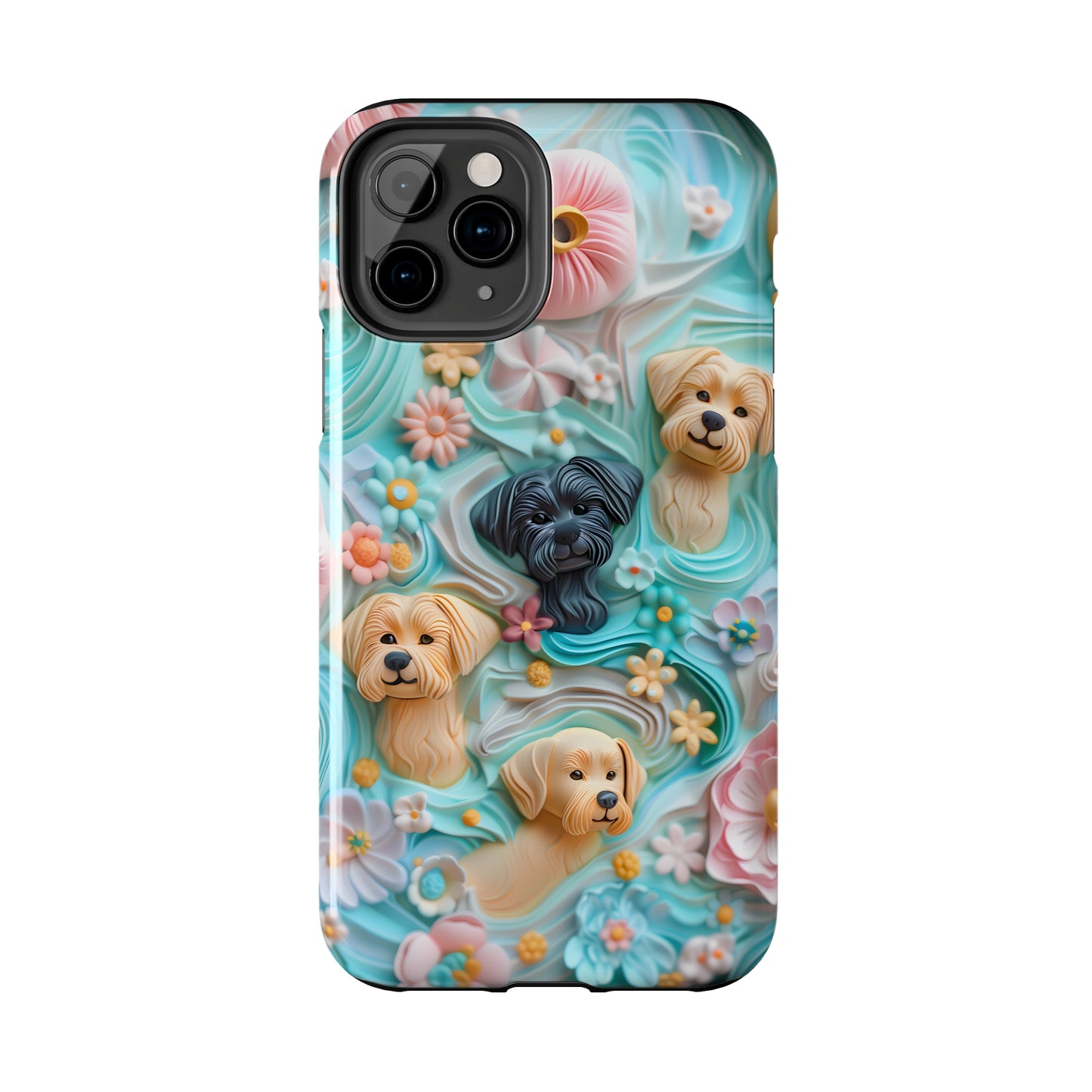 Pastel Frosting Design Dog iPhone Case - Tough Case - Pets on Merch