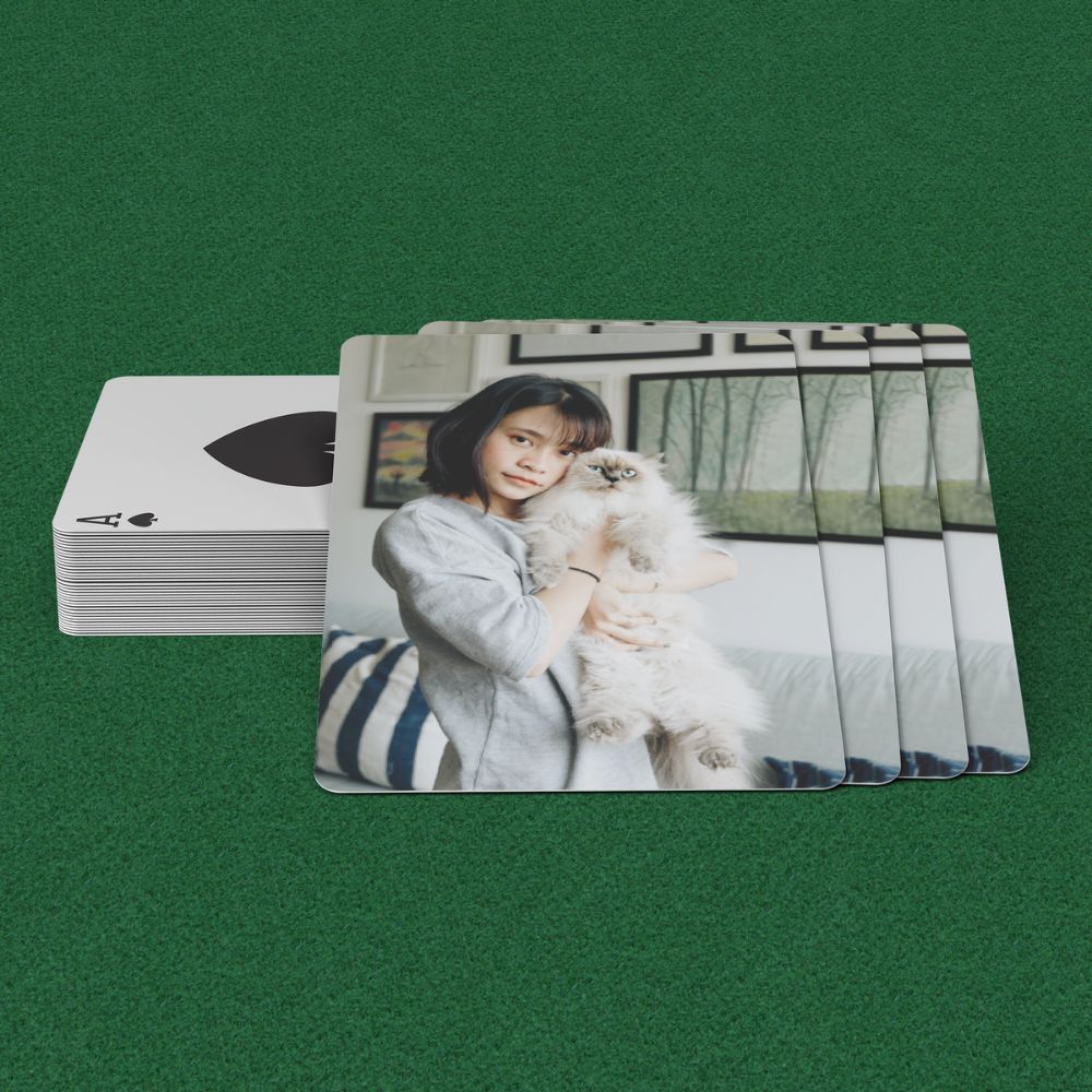 Custom Pet Photo Playing Cards