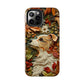 Dog and Leaves Wood Carving Design Dog iPhone Case - Tough Case - Pets on Merch