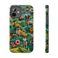 Dogs and Flowers 3D Yarn and Thread Design Dog iPhone Case - Tough Case - Pets on Merch