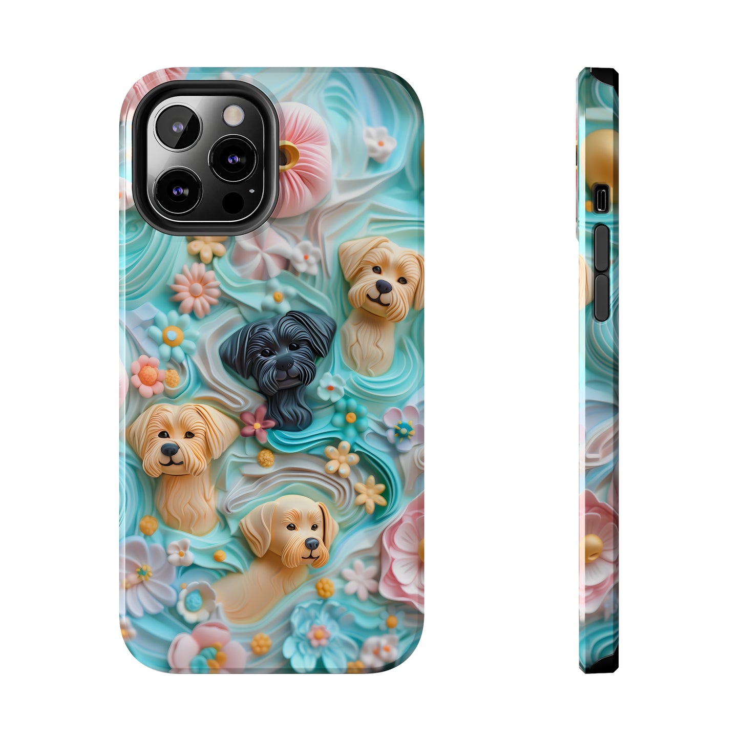 Pastel Frosting Design Dog iPhone Case - Tough Case - Pets on Merch