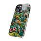 Dogs and Flowers 3D Yarn and Thread Design Dog iPhone Case - Tough Case - Pets on Merch