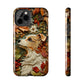 Dog and Leaves Wood Carving Design Dog iPhone Case - Tough Case - Pets on Merch