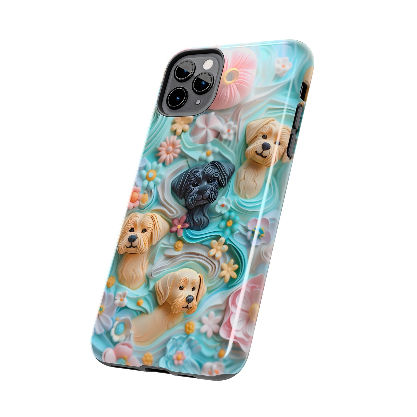 Pastel Frosting Design Dog iPhone Case - Tough Case - Pets on Merch