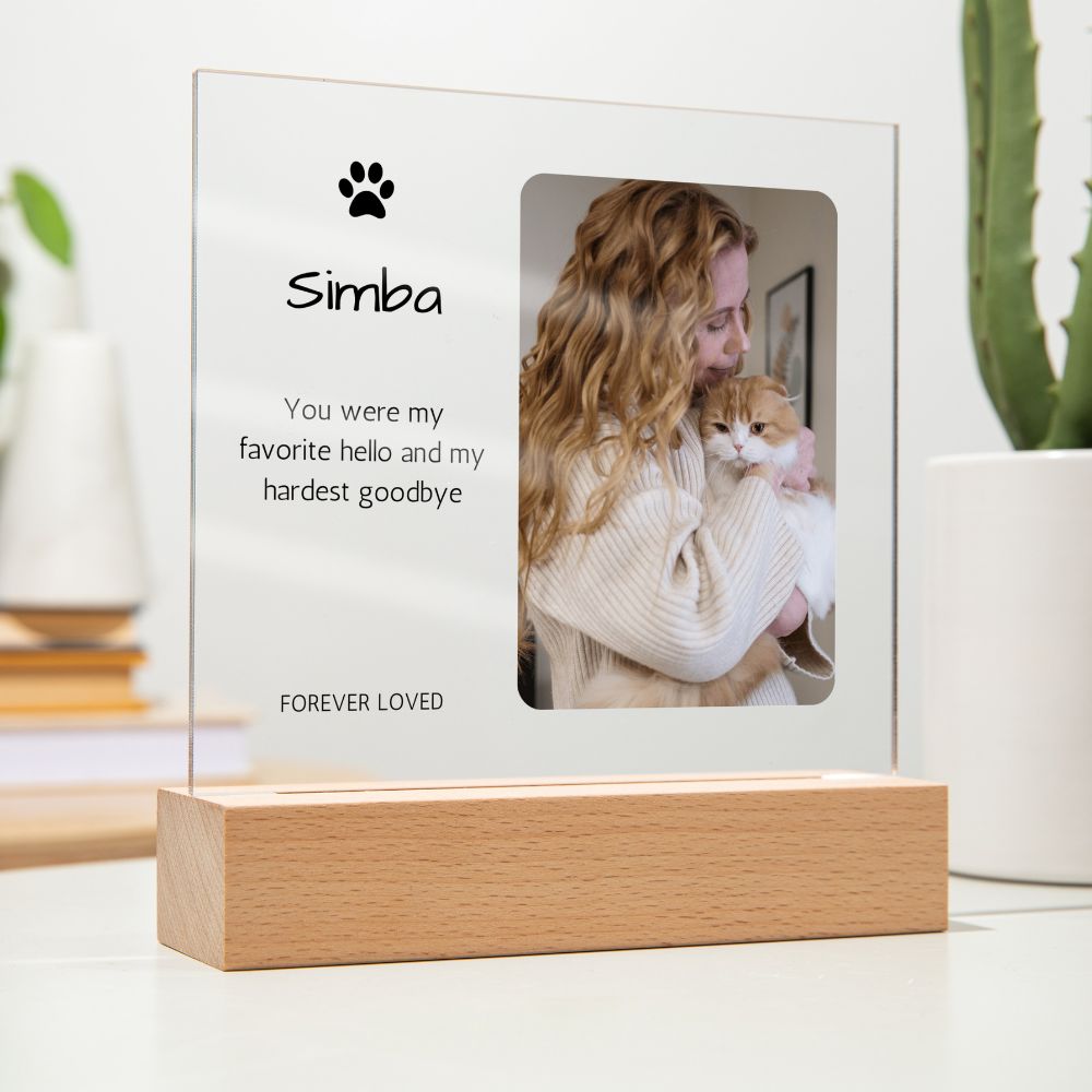 Personalized Pet Memorial-Acrylic Plaque - Pets on Merch