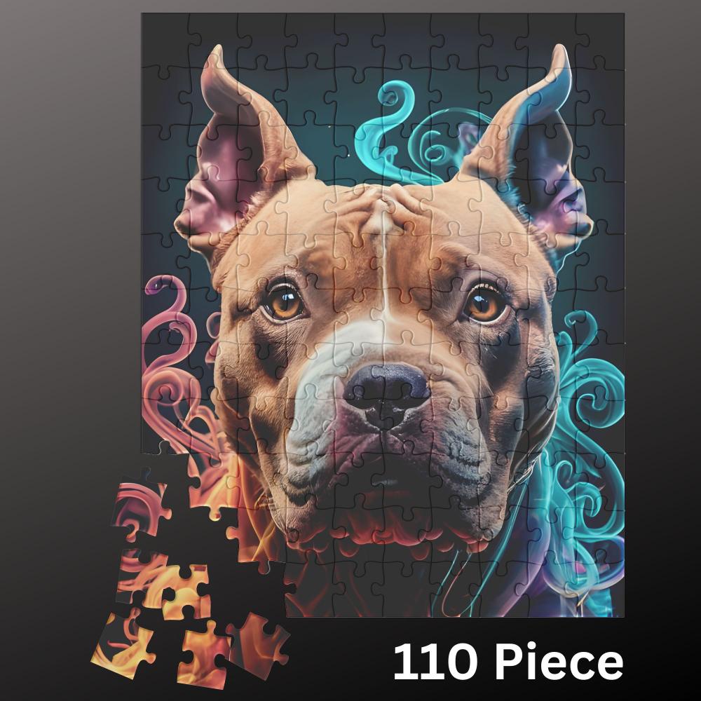 Pit Bull Terrier Jigsaw Puzzle 500pc - Pets on Merch