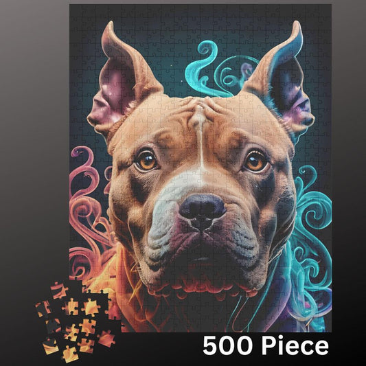 American Pit Bull Terrier Jigsaw Puzzle 500 piece Dog Lover Gift for Adults & Kids